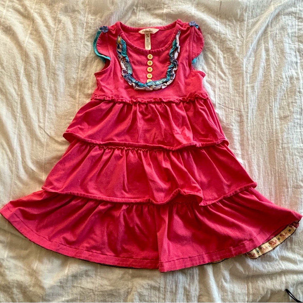 Matilda Jane three tiered jersey swing dress, girls size 6